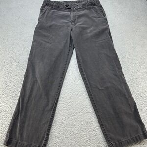 Zegna Sport Pants Men's 34 X 29 Black Flat Front‎ Chino Trousers (TAGGED 50/34)